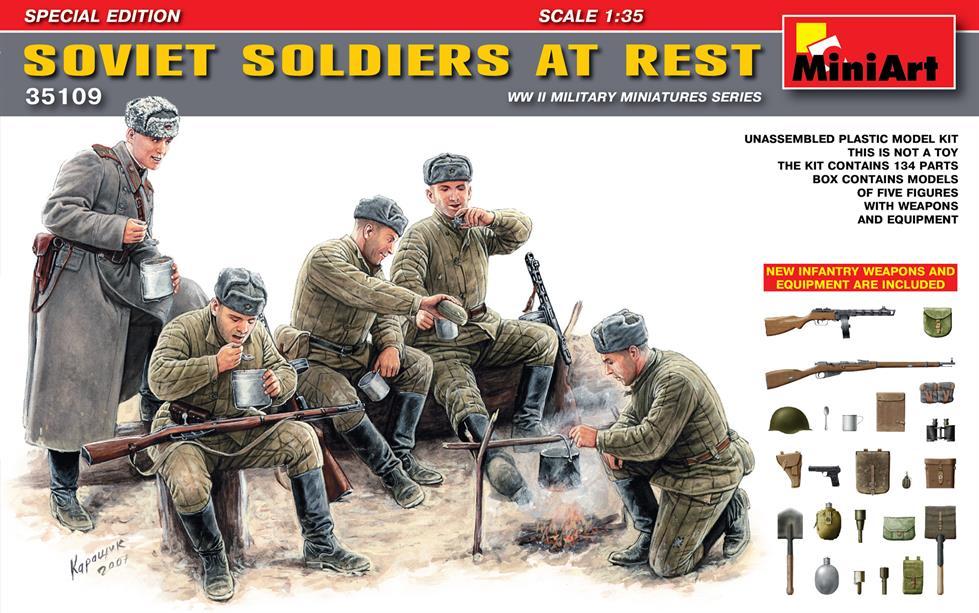 Miniart 1:35 Soviet Soldiers at Rest. (Special Edition)