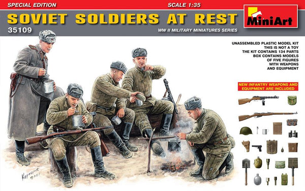 Miniart 1:35 Soviet Soldiers at Rest. (Special Edition)
