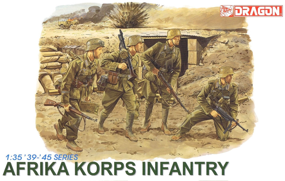 Dragon 1/35 scale WW2 GERMAN DAK AFRIKA KORPS INFANTRY
