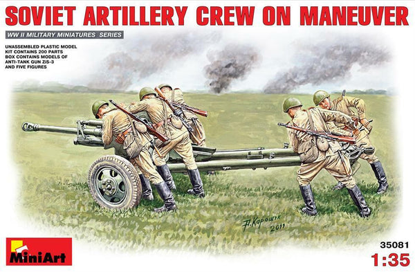 Miniart 1:35 Soviet Artillery Crew on Maneuver