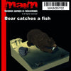 MaiM 1/35 scale 3D printed Bear catches a fish (full Diorama) / 135
