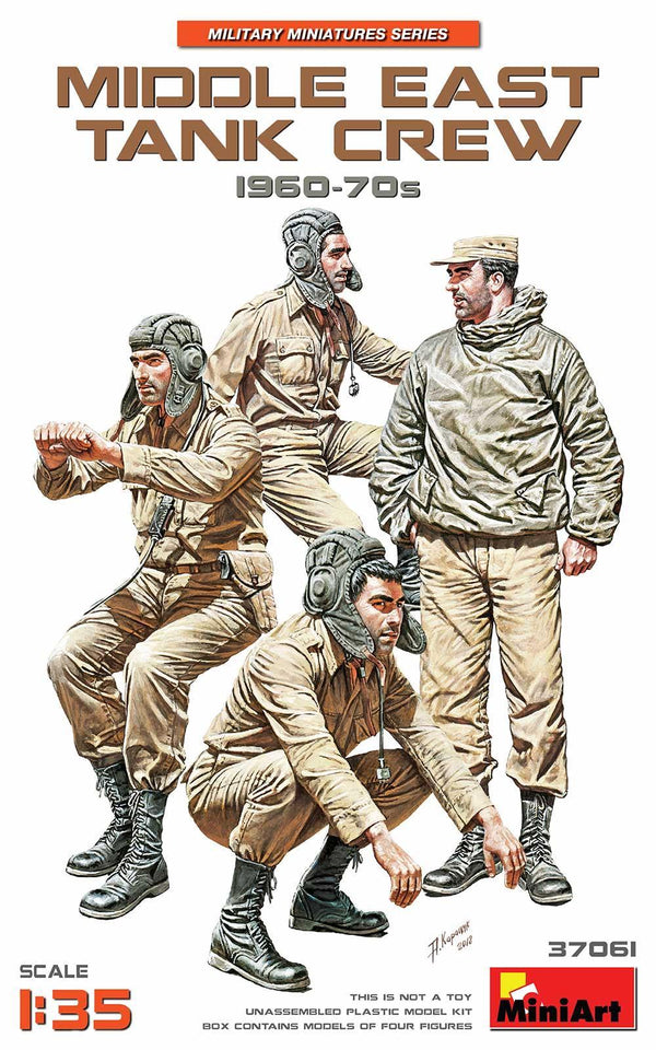 Miniart 1/35 scale MIDDLE EAST TANK CREW 1960-70s