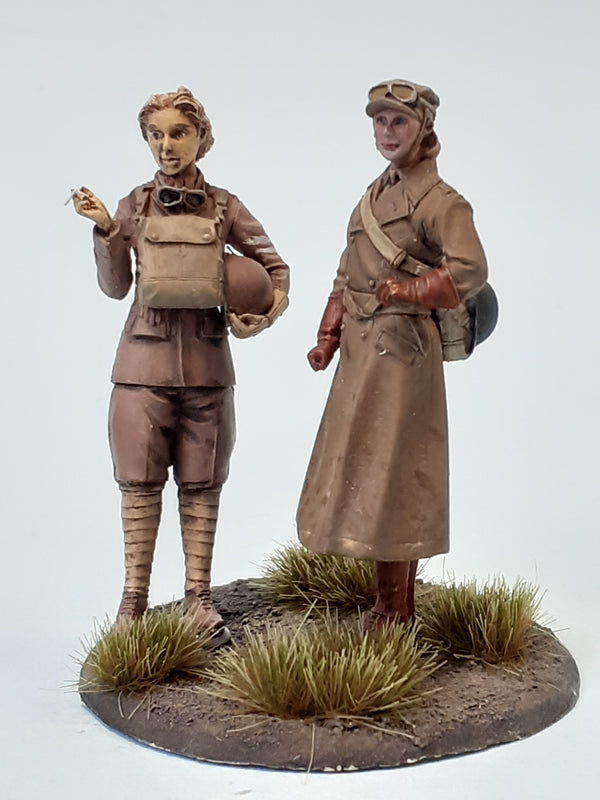 1/35 scale WW2 British ATS riders (2 fig set)