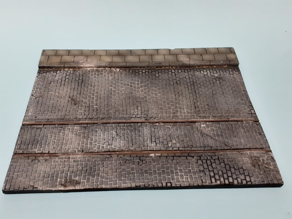 FoG Models 1/35 scale Diorama model display Base No.15 with Tram tracks 250mm x 200mm