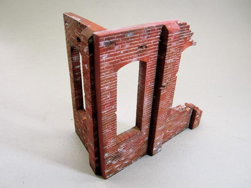 FoG Models 1/35 scale Industrial Wall corner Ruin #1