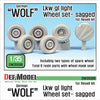1/35 Scale resin model kit German 'Wolf' Lkw GL Light Sagged Wheel set (for Revell)