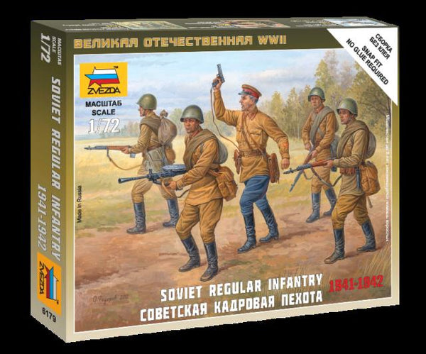 Zvezda 1/72 scale SOVIET REGULAR INFANTRY 1941-