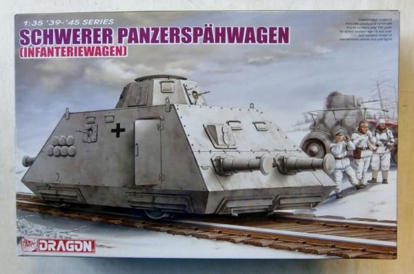 DRAGON 1/35 WW2 German Schwerer Panzerspahwagon (Infateriewagen) train model