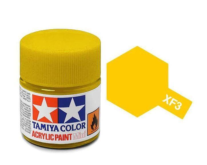 TAMIYA MINI ACRYLIC - ACRYLIC MINI XF-3 FLAT YELLOW