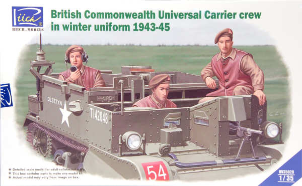 RIICH 1/35 WW2 British Universal Carrier Crew in Winter Uniform