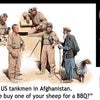 Masterbox 1:35 Modern US Tankmen in Afghanistan 'A sheep for the BBQ?'