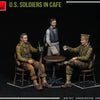 Miniart 1/35 WW2 US Soldiers in Cafe diorama model kit