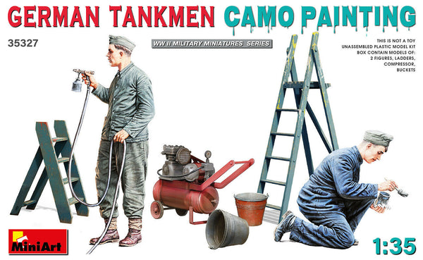 Miniart 1/35 scale WW2 GERMAN TANKMEN CAMO PAINTING
