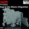 1/35 scale 3D printed model kit - Chilling in the Ruins (Vignette with 2 Figures, Ruin) / 1:35