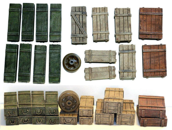 1/35 Scale resin kit Wooden Crates Set #5