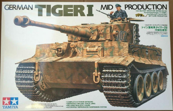 Tamiya 1/35 scale WW2 German Tiger I Mid Production tank