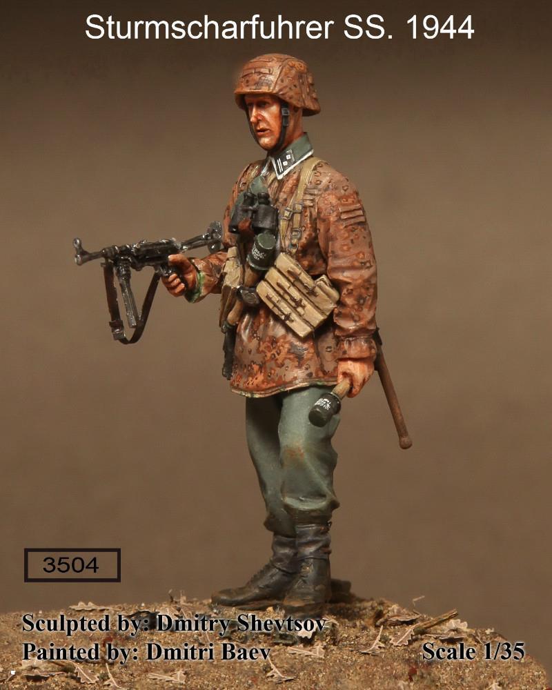 1/35 Scale resin kit Sturmscharführer SS. 1944 | Fields of Glory Models