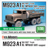 M923A1 BIG FOOT Truck Mich. XL Sagged Wheel set (for Italeri 1/35)