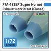 DEF models 1/72 3D printed Nozzle set for Aircraft F/A-18E/F/G Super Hornet Exhaust Nozzle set - Closed (for Hasegawa 1/72) Sept.2022