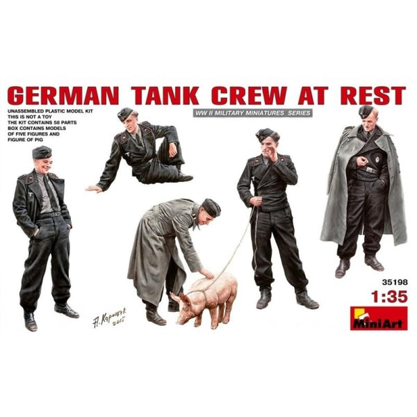 Miniart 1/35 scale WW2 GERMAN TANK CREW AT REST