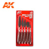 AK Interactive MODELING SPATULAS SET 5 pieces