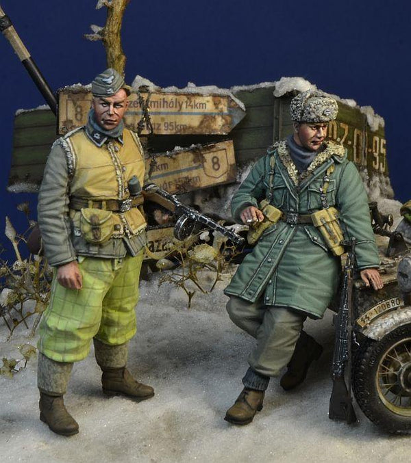 1/35 Scale Resin kit WW2 German Waffen SS soldiers, Hungary, Winter 1945 **PRE-ORDER STOCK DUE JULY 2021**