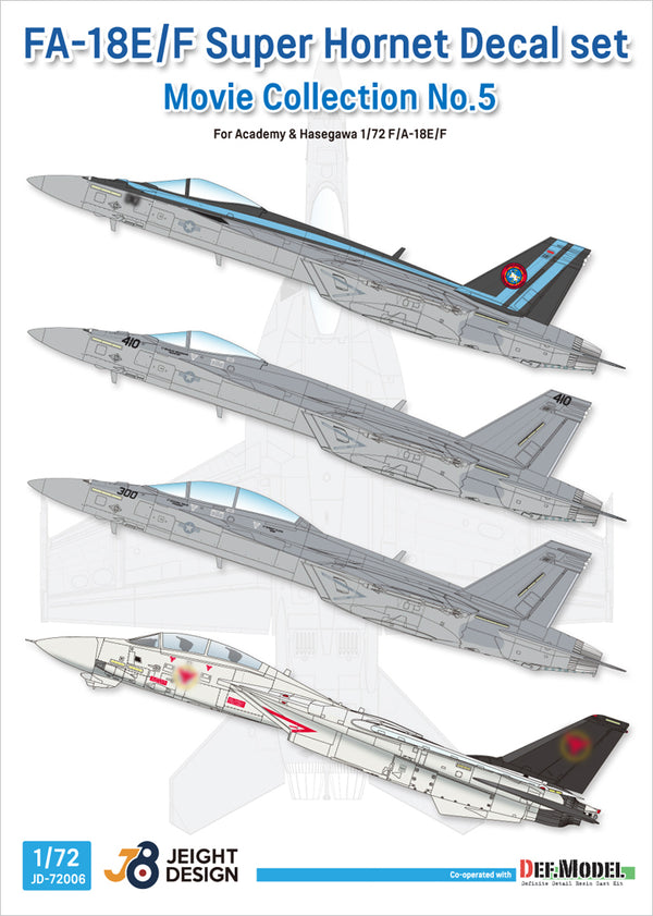 F/A-18E/F Super Hornet Decal set - Movie Collection No.5 1/72 scale