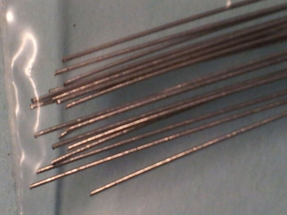20 lengths of silver soft 0.2mm inch lengths