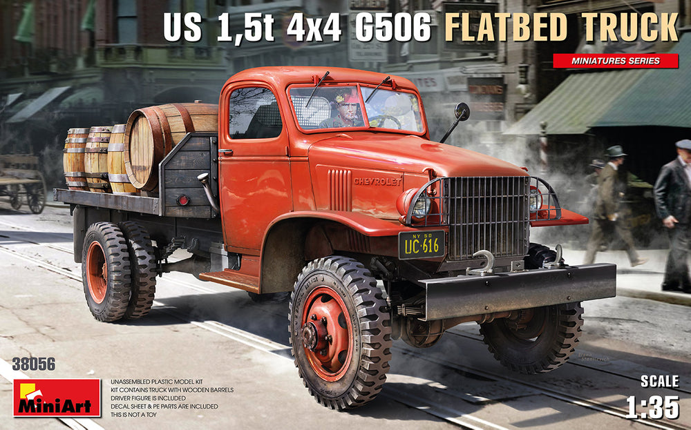Miniart 1/35 WW2 US 1,5t 4x4 G506 FLATBED TRUCK
