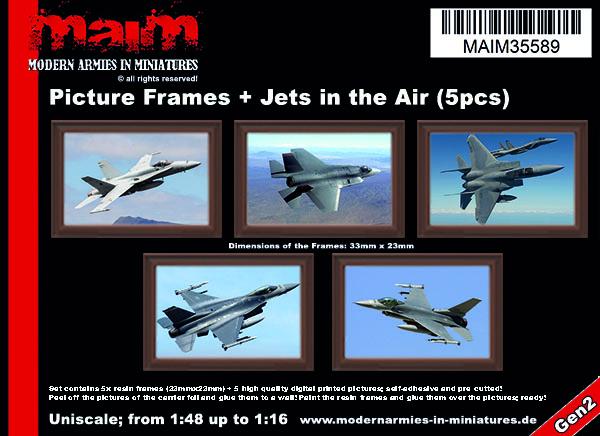 MAIM Picture Frames + Jets in the Air (5pcs) / Uniscale