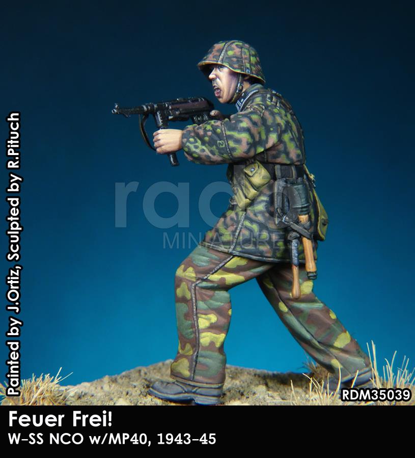 RADO WW2 Feuer frei! W-SS NCO, Normandy 1944, 1/35 Scale resin model