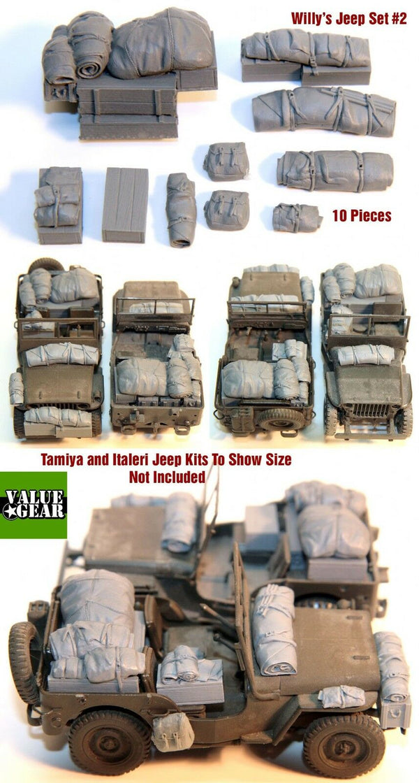 1/35 Scale resin kit Willy's Jeep Set #2