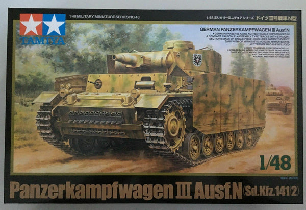 Tamiya 1/48 scale WW2 German PZ.KPWF.III AUSF N tank