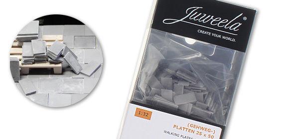 Walkway plates 25mm 50mm dark grey paving slabs