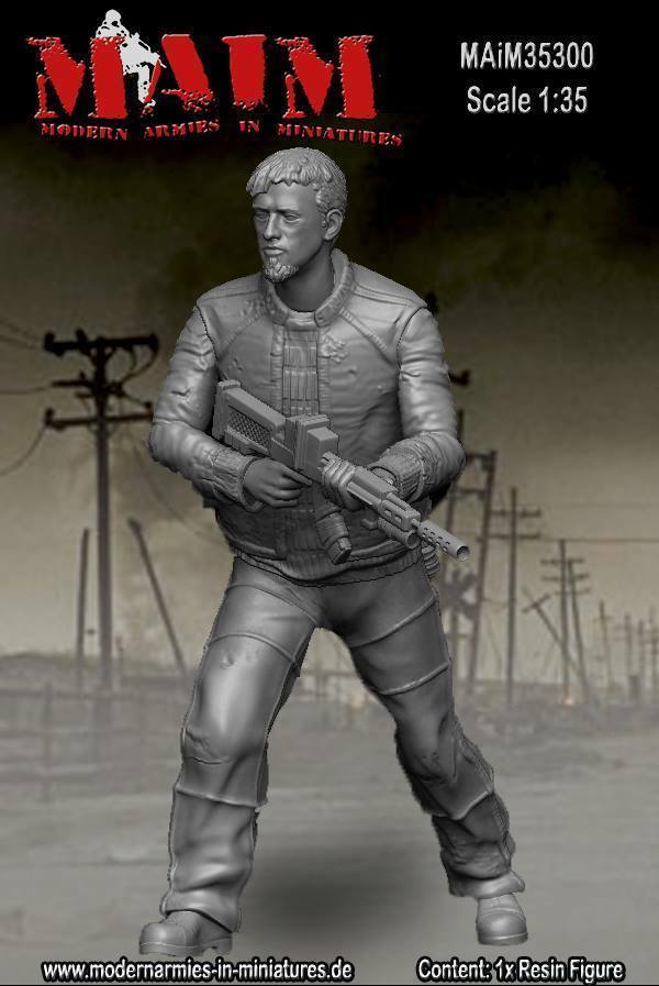 Post Apocalyptic Warrior #1 1/35 Scale resin model kit