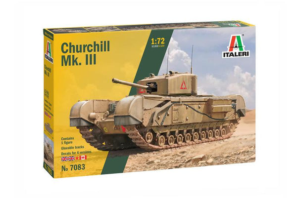 Italeri 1/72 WW2 British Churchill Mk. III tank model kit