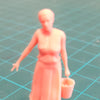 1/43 scale woman with bucket