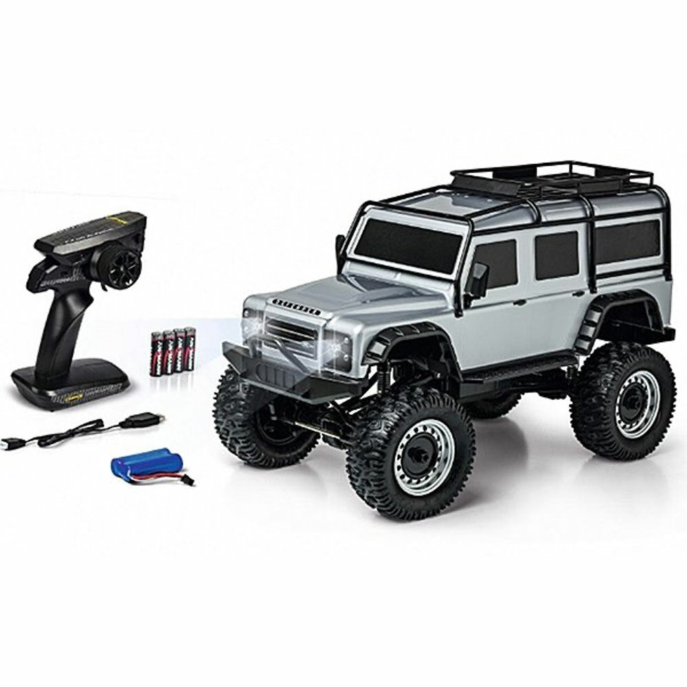 CARSON R/C 1:8 Land Rover Defender 100% RTR silver