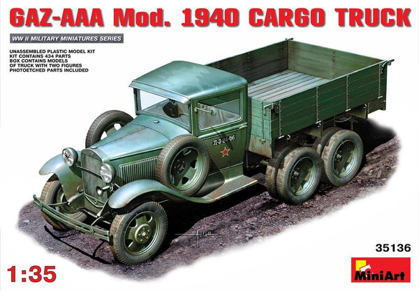 Miniart 1:35 GAZ-AAA Mod 1940 Cargo Truck
