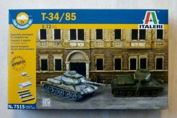 ITALERI 1/72 Scales WW2 Soviet RUSSIAN TANK T34/85 model kit