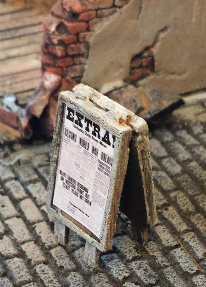 FoG Models 1/35 Scale A frame wooden signs advertising board