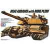 Tamiya 1/35 scale US American M1A1 Abrams tank with Mine Plough