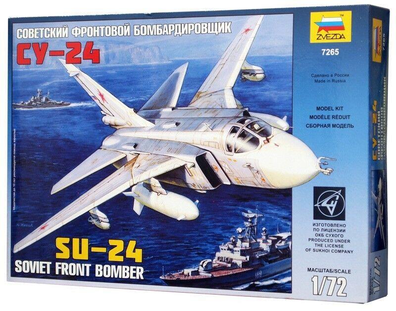Zvezda 1/72 scale Russian Soviet SUKHOI SU-24 MODERN RUSSIAN BOMBER