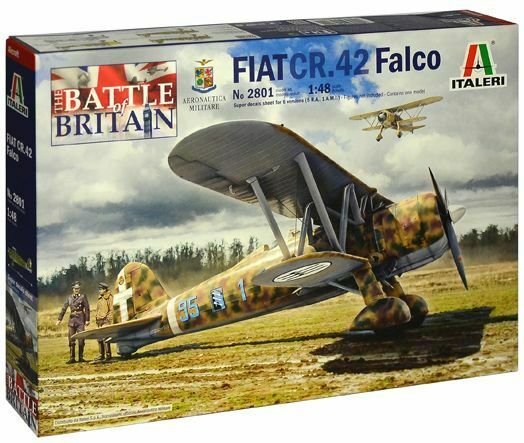 italeri 1/48 Scale WW2 Italian FIAT CR.42 BATTLE OF BRITAIN 80th Anniversary