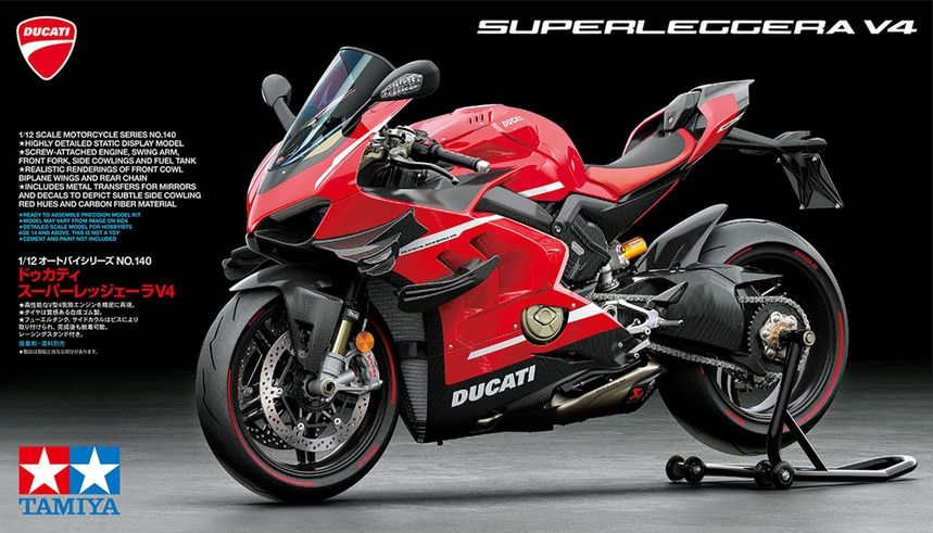 Tamiya 1/12 Scale BIKE Ducati Panigale V4 Superleggera motorbike model kit