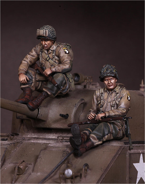 1/35 scale resin figure kit WW2 US Airbourne Tank riders #6