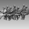 Homefront WW2 British Commonwealth Infantry Seated 1/35 scale 6 figures + Driver