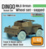 1/48 Scale resin model kit W2 British Dingo Mk.II Sagged Wheel set (for Tamiya)