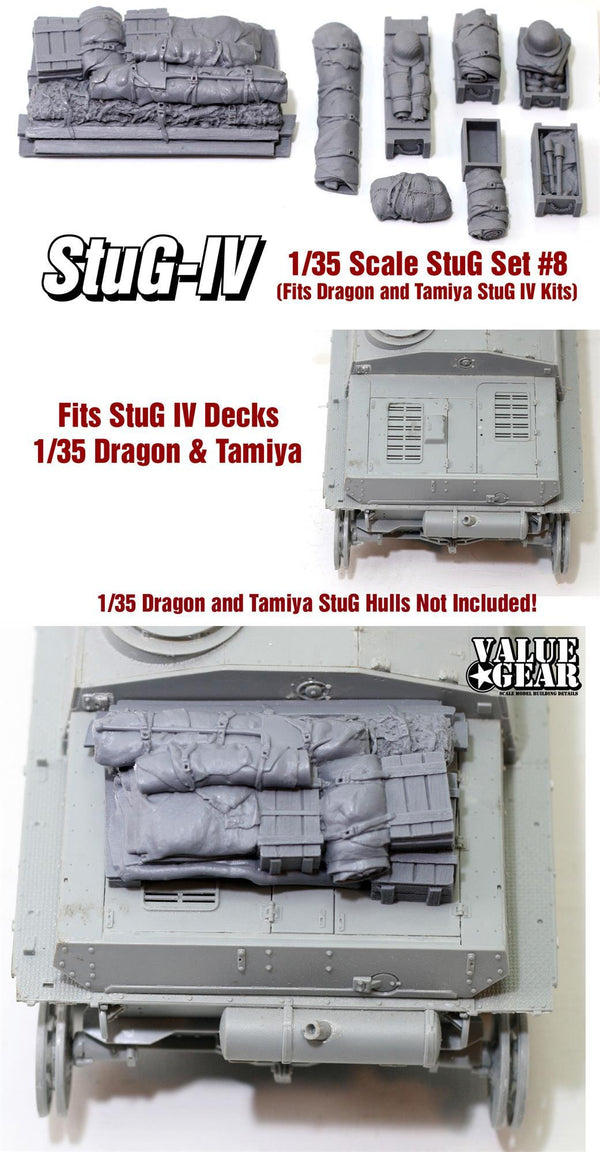 StuG Stowage Set #8. Fits All 1/35 Tamiya & Dragon StuG IV's.