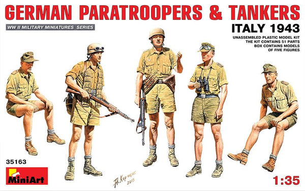Miniart 1:35 German Paratroopers and Tankers (Italy 1943)